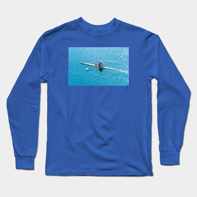 Rowing Long Sleeve T-Shirt by PhotoT